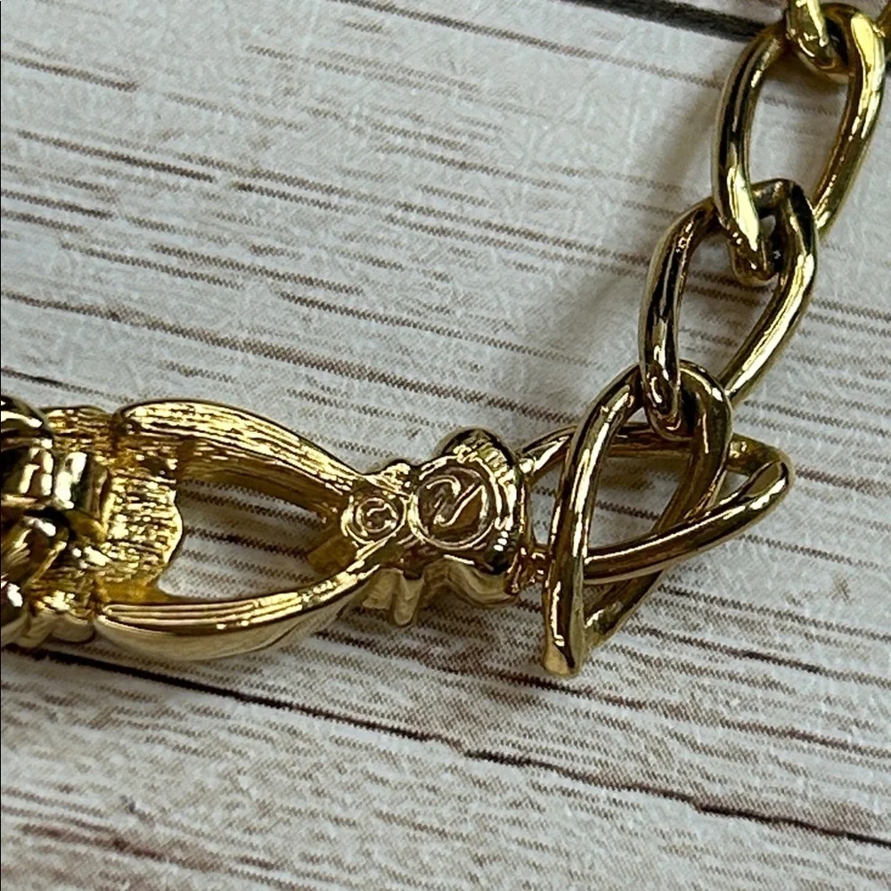 Elegant Swarovski Gold Crystal Collar Necklace